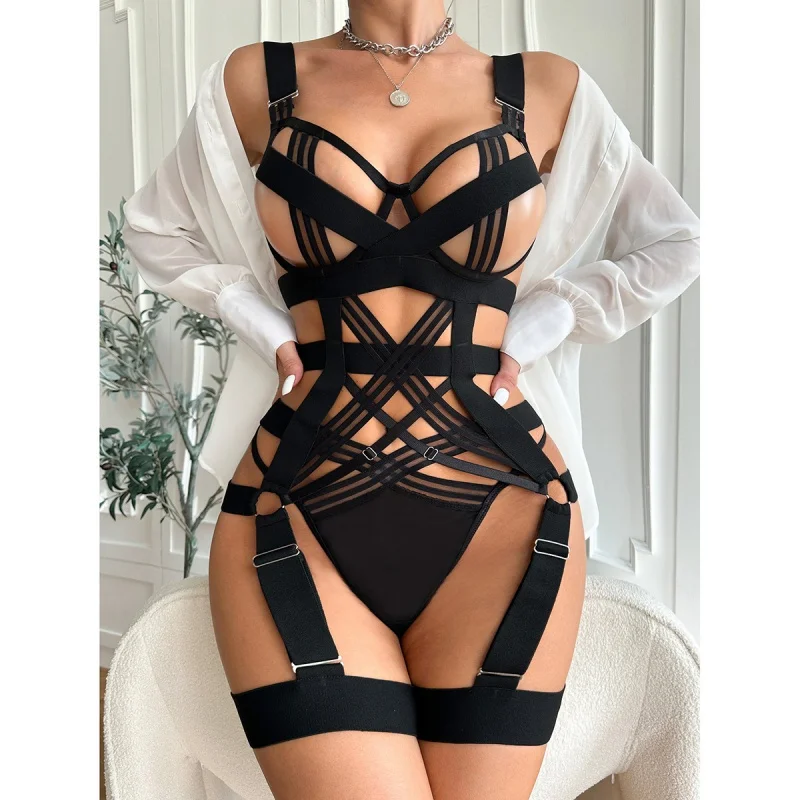 Silk Tie Striped - Bikini Fashion Sexy Wild Locomotive Strap
