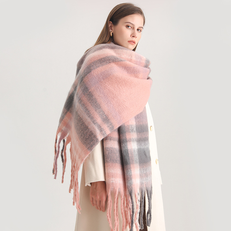 Woven Scarf Blanket - Korean Winter Imitation Cashmere Scarf Student