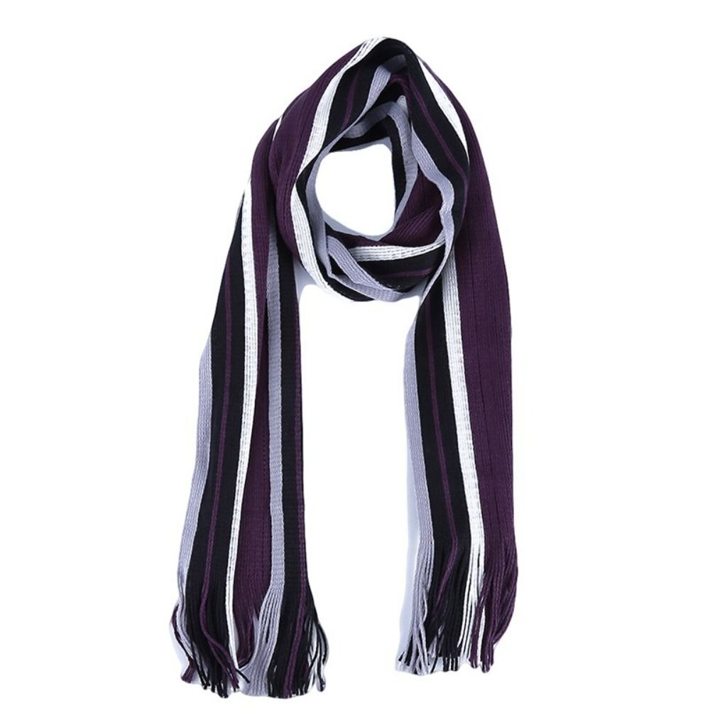 Cashmere Men Striped Scarf Fas - Muffler Men Wool recension och pris