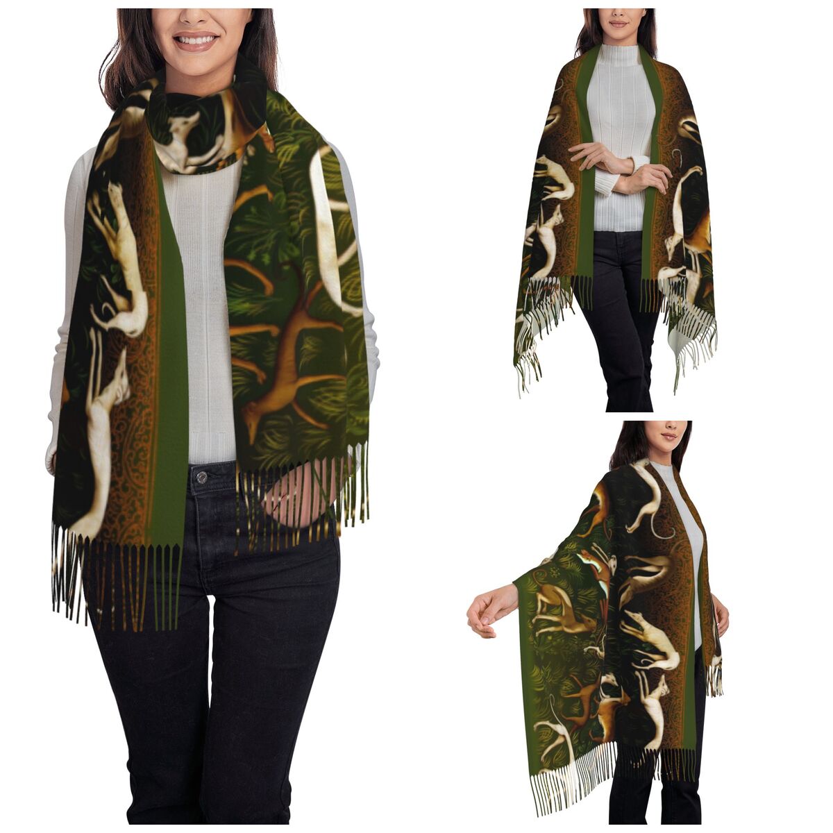 Greyhounds Shawl Wrap Women Wi - Pashmina Wrap Large recension och pris