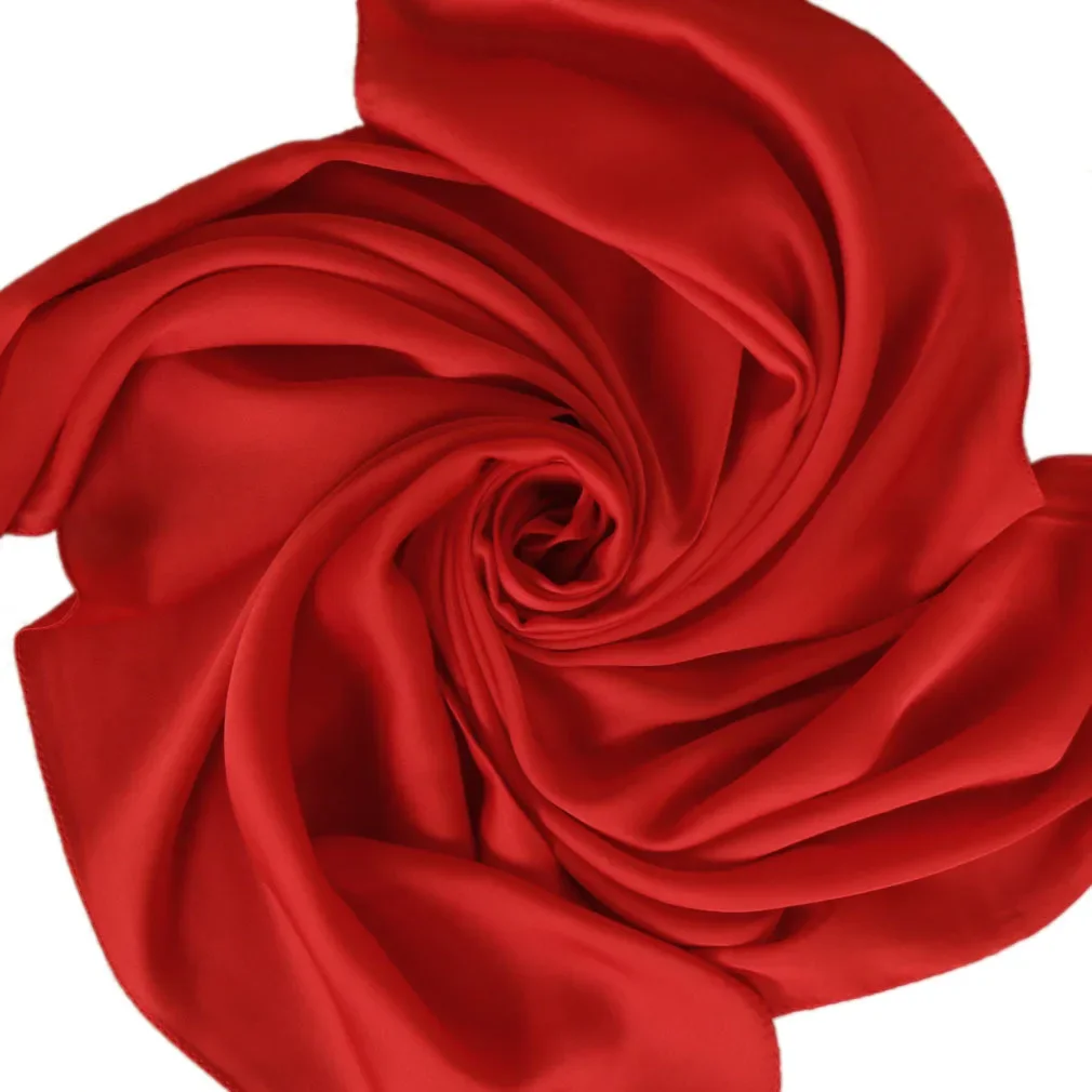 Satin Scarf Women 70cm Solid C - Ascot Neck Scarf recension och pris