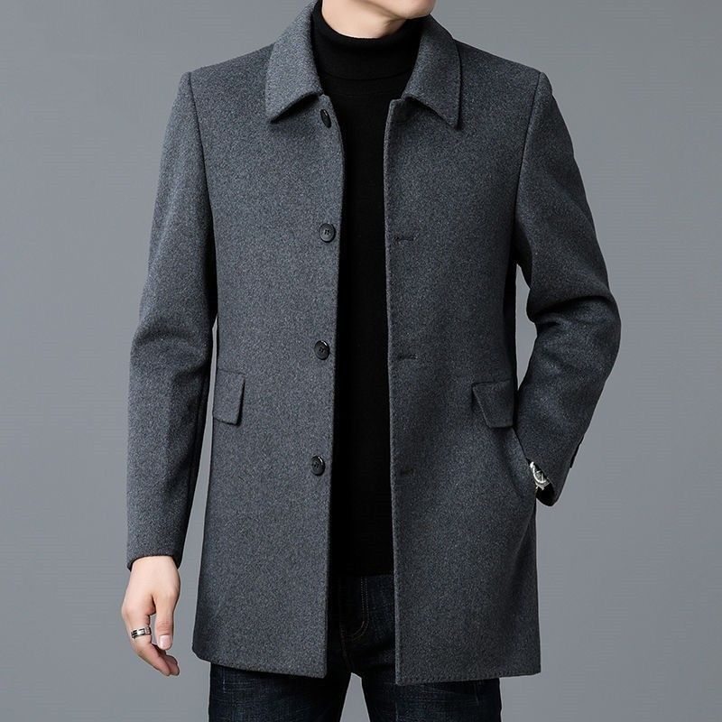 Wool Blend Coat White Mans Sha - Muffler Men Wool recension och pris