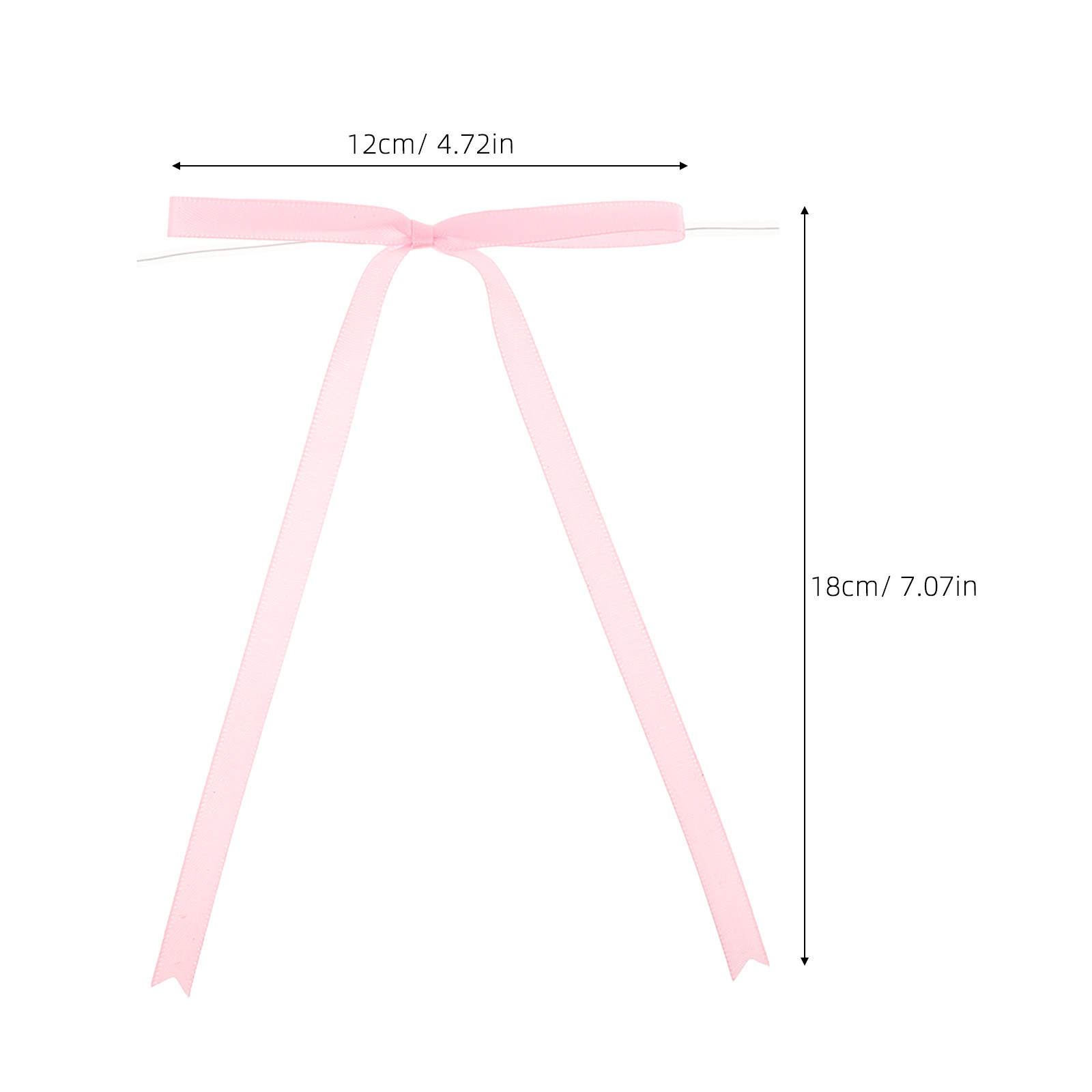 50Pcs Knotted Ribbon Bows 18Cm - Bow Tie Pre Tied recension och pris