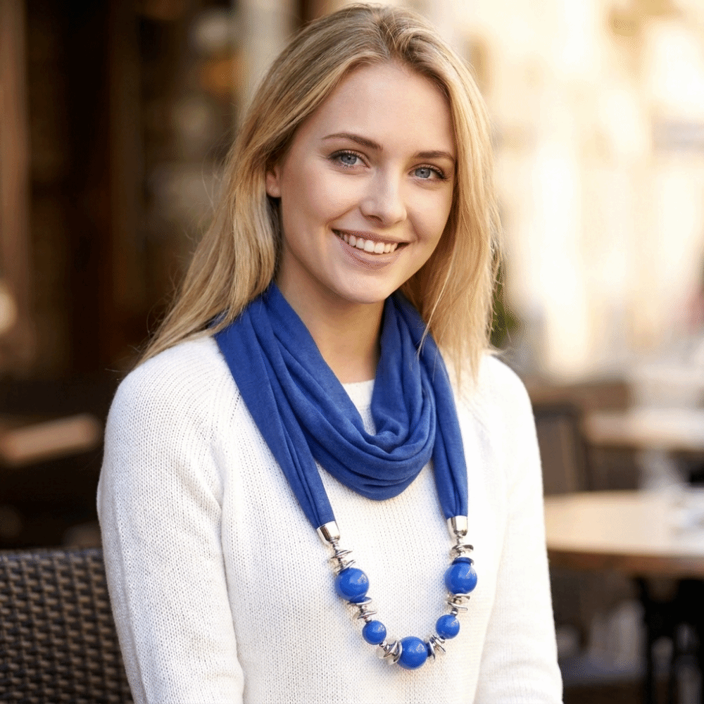 Fashion Chiffon Scarf Necklace - Infinity Scarf Knit recension och pris