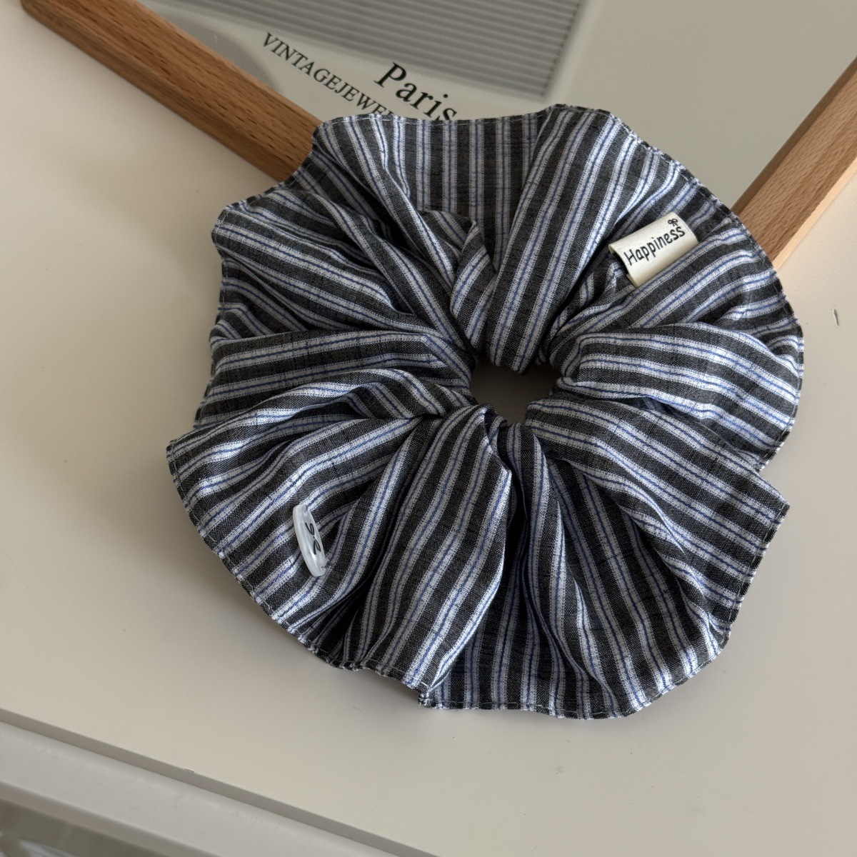 Korea Fashion Stripe Hair Rubb - Silk Tie Striped recension och pris